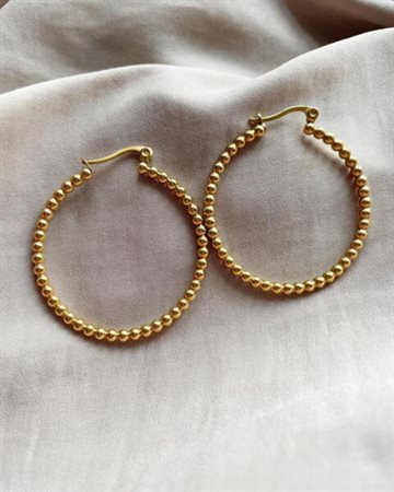 FRKWOLFF JEWELRY SORA HOOPS 40 MM E763 GOLD