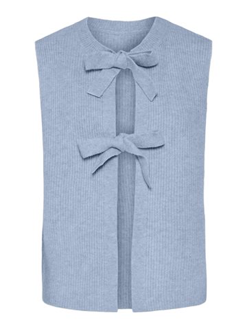  PIECES SILLY CASHMERE BLUE REV TIE VEST KNIT - 17156680