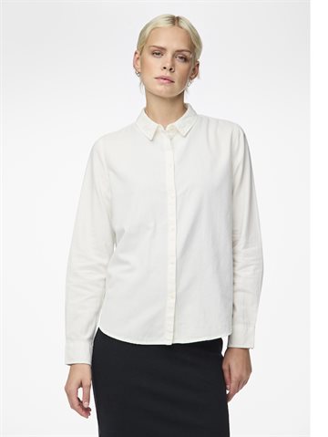  PIECES IRENA BRIGHT WHITE OXFORD SHIRT - 17087952