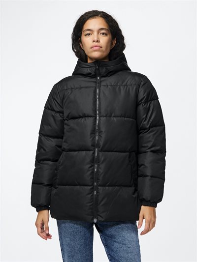  PIECES MADDIE BLACK PUFFER JACKET - 17150938