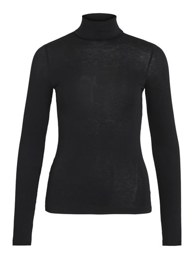 VILA NELLIE ROLLNECK TOP BLACK - 14111425