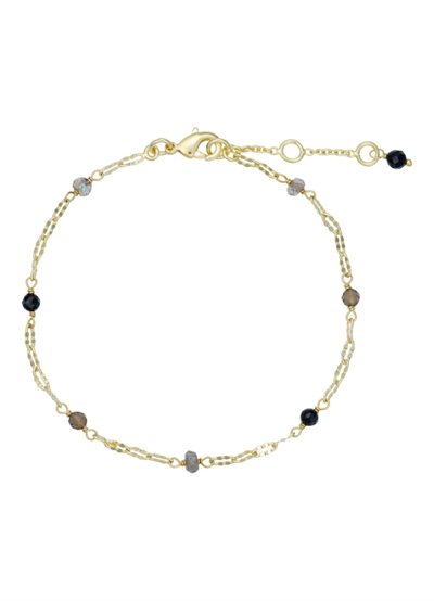  PURE BY NAT LINA BRACELET W. GEMSTONE/PEALRS G/B - 40566