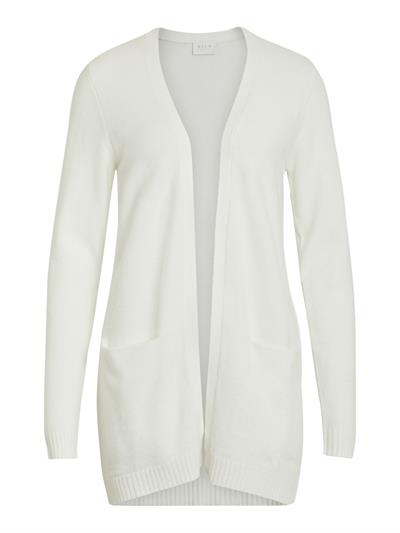 VILA RIL WHITE ALYSSUM OPEN STRIK CARDIGAN - 14044041