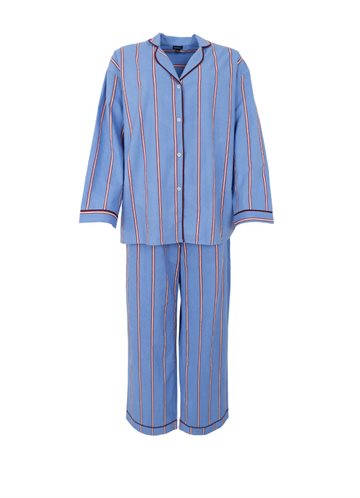 BLACK COLOUR NORMA PYJAMAS BLUE STRIPE - 7020